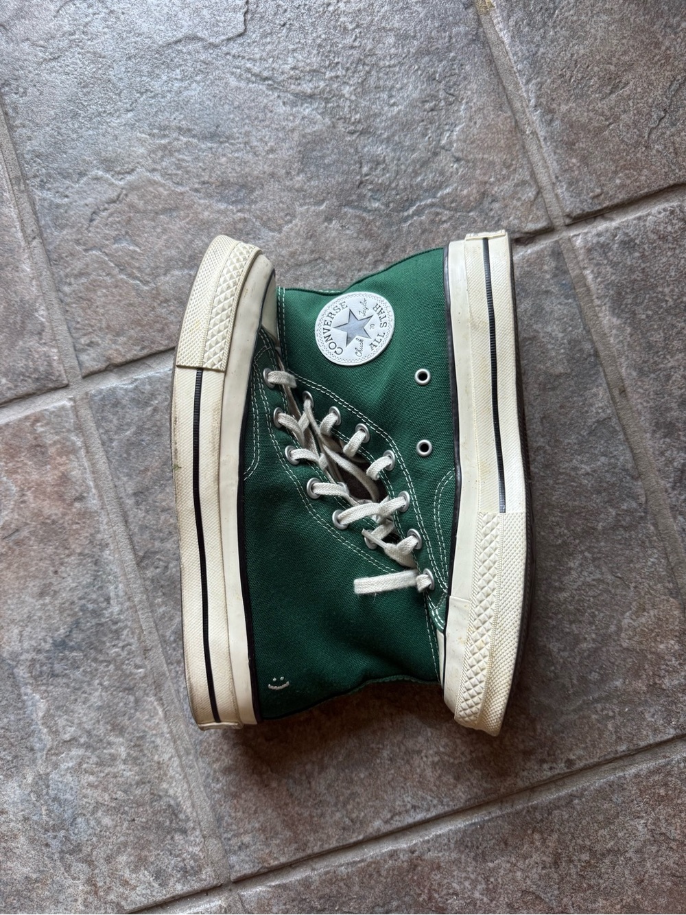 Converse Chuck Taylor All Star Platform High-Top Sneakers in Forest Green - Picture 2 of 4